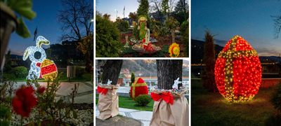 Крива Паланка е како од велигденска бајка – украсена со јајца, зајчиња и светлечки декорации (фото)