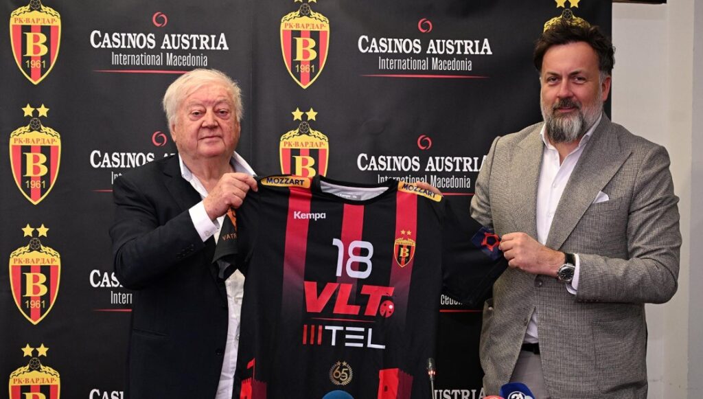 Касино Аустрија Интернешанал Македонија поддржувач на РК Вардар 1961