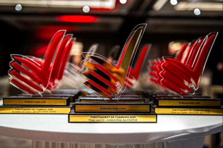 „Алкалоид“ АД Скопје четврта година по ред прогласен за победник во категоријата Најпосакуван работодавач