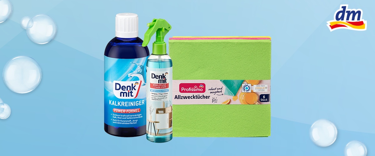 Цел дом да блеска без да потрошите многу пари? Во dm има сè за пролетно чистење до 119 денари!