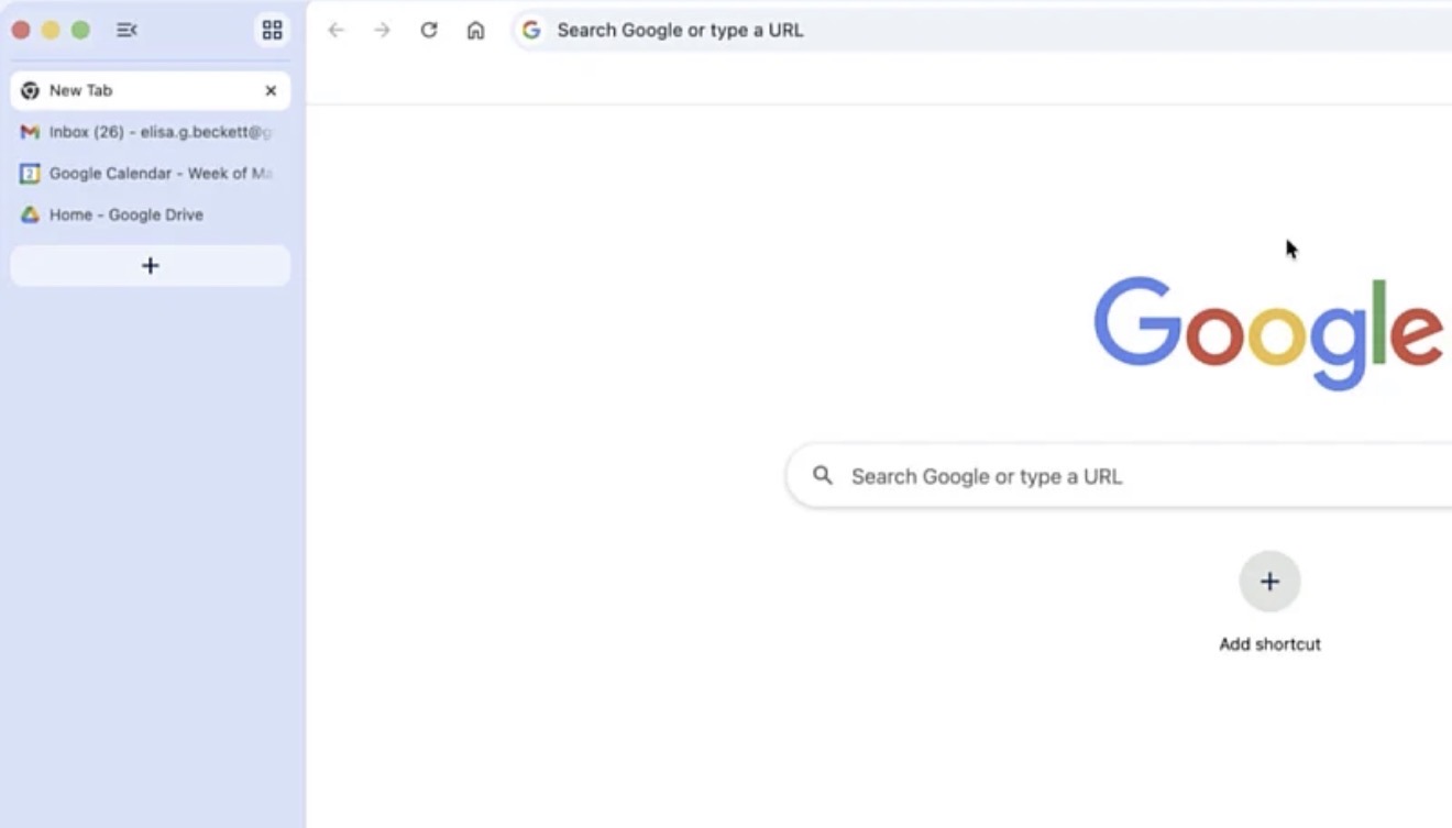 Chrome конечно доби поддршка за вертикални табови