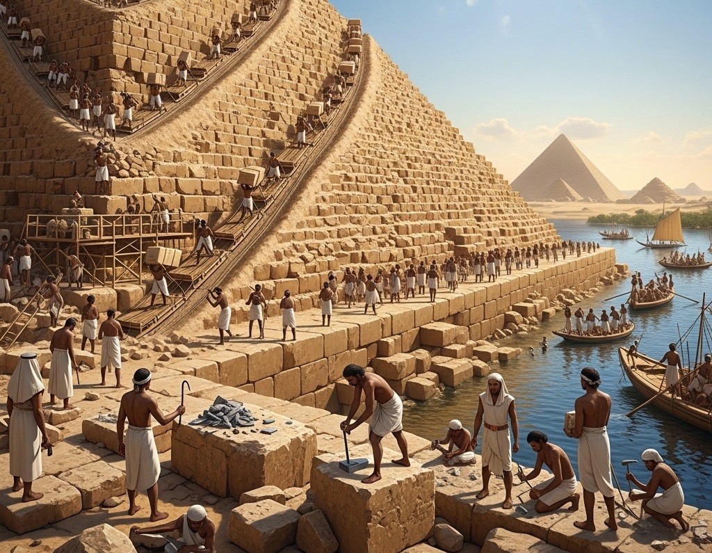 Мистеријата за изградбата на Големата пирамида конечно доби ново објаснување