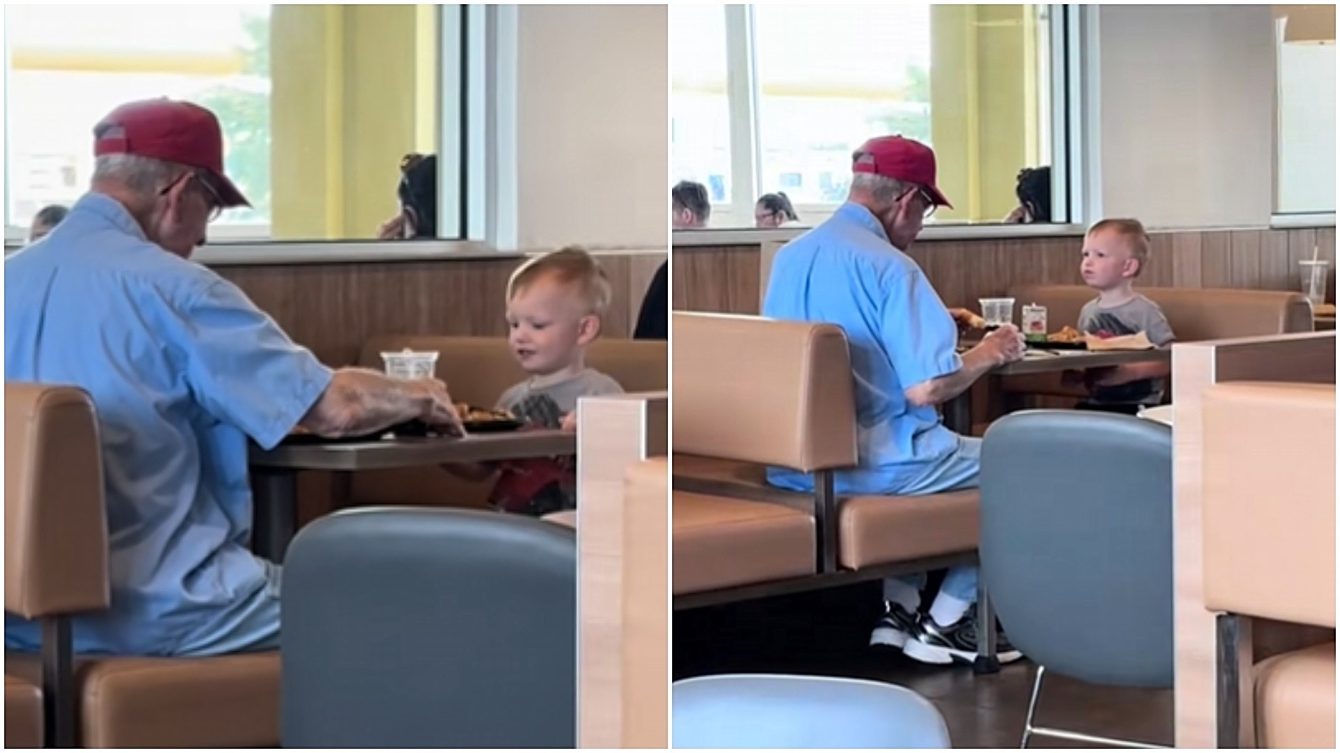 Потегот на ова момче предизвика солзи на социјалните мрежи: Видел старец како јаде сам во ресторан, а потоа… (ВИДЕО)