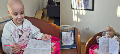 Нашата мала хероина Верче утре си оди дома кај мама, тато и бато, по последната зрачна терапија и борбата со ракот