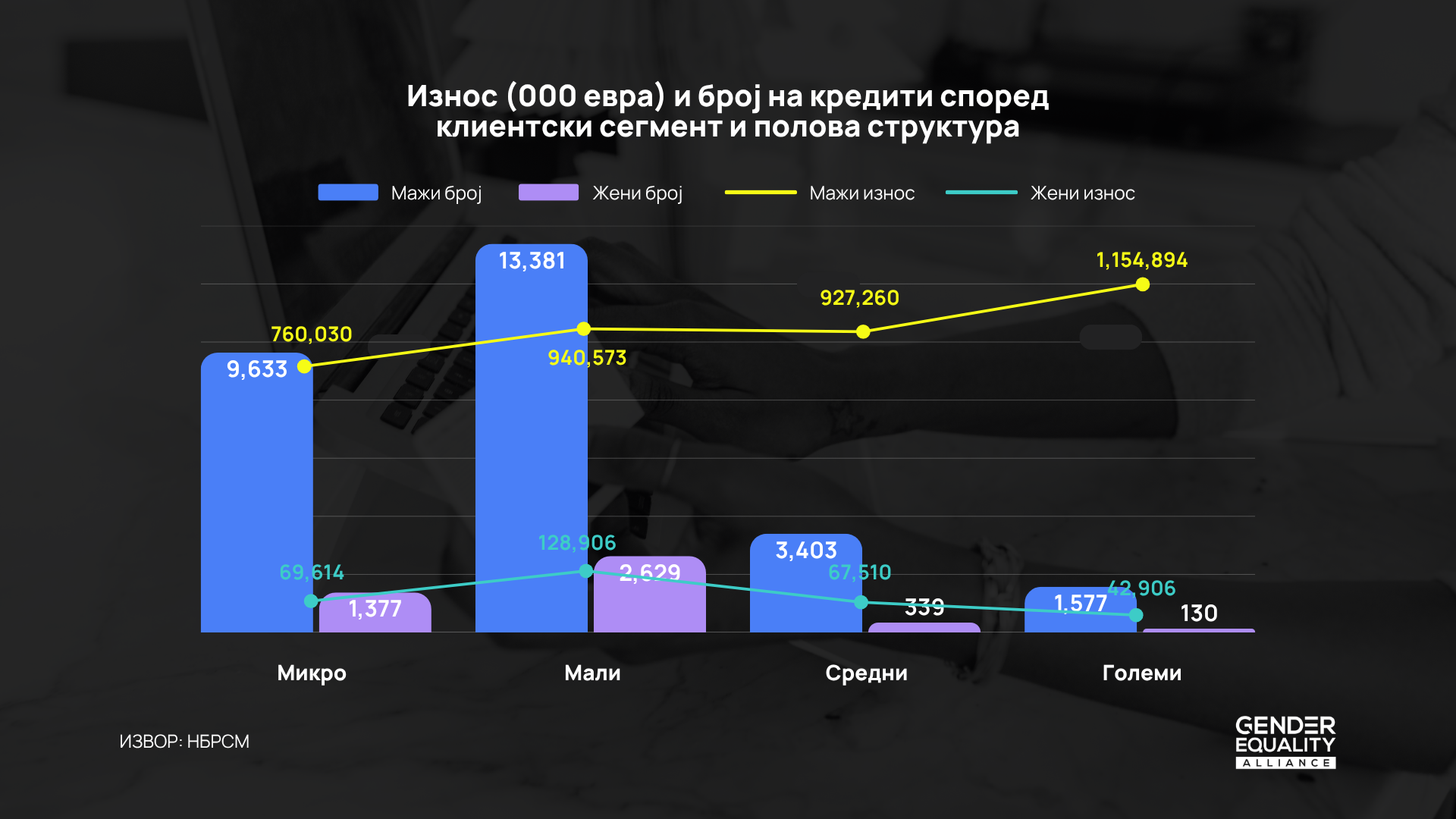 Родовиот јаз во пристапот до кредити: состојба и предизвици во Македонија