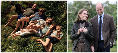 Кејт и Вилијам прославија 15 години брак – позираат во трева во лежерно издание, со трите деца (фото)