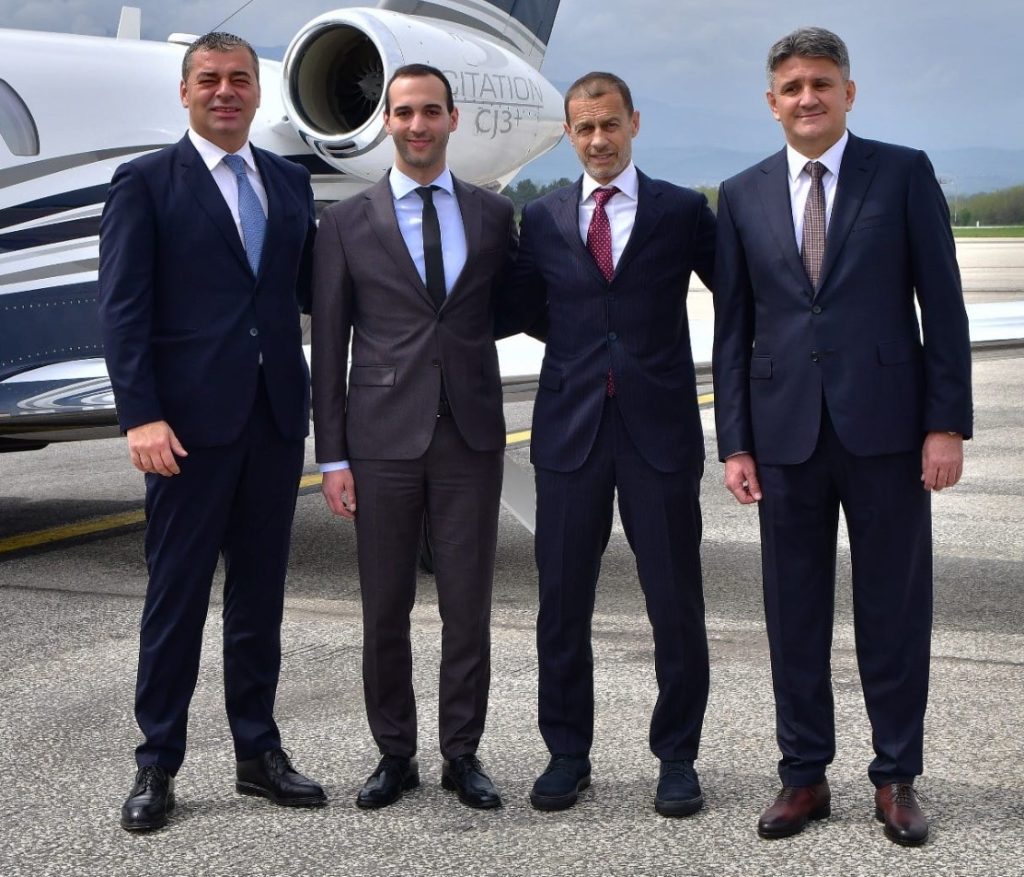 Чеферин во посета на ФФМ: Ова е потврда за поддршката на македонскиот фудбал