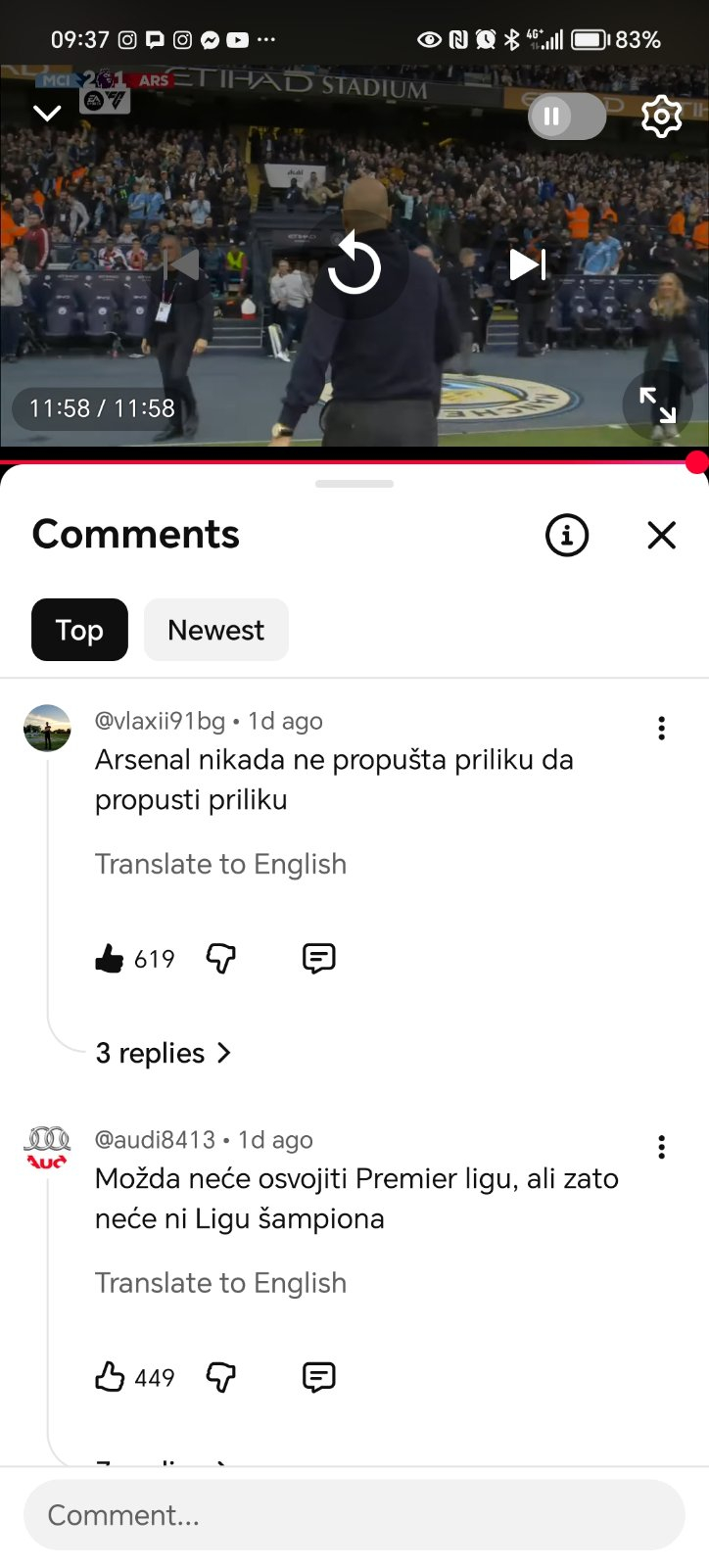 Коментар на сезоната кој го отсликува менталитетот на Арсенал
