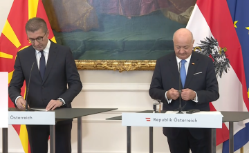 ВО ЖИВО Заедничка прес-конференција на премиерот Мицкоски и австрискиот канцелар, Кристијан Стокер