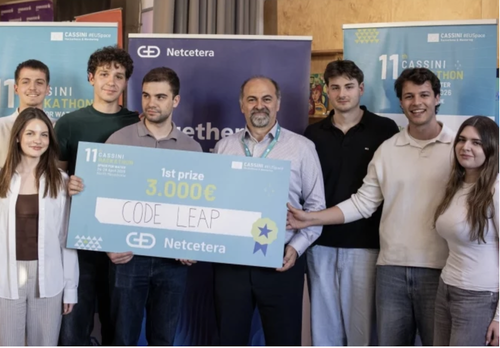 Тимот „CodeLeap“ и проектот „RedMetrics“ победници на 11. CASSINI хакатон „Вселената за водата“