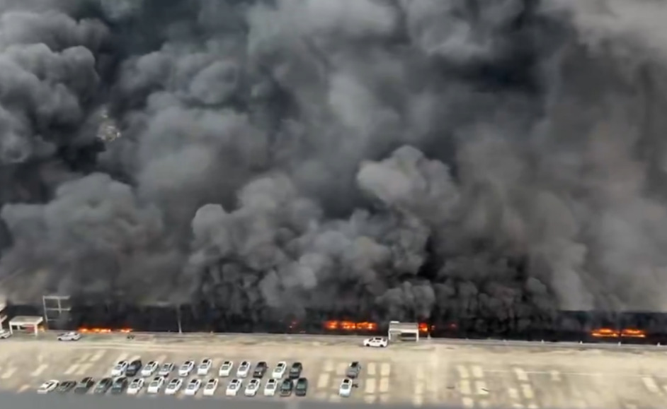 ВИДЕО: Голем пожар во гаража на BYD во Кина, објавена е снимка