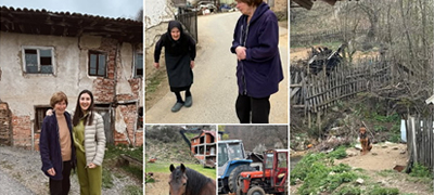 Јелена Спенџарска го посети родното село на баба ѝ: „Куќата кај што се родила уште се ‘држи’ некако“