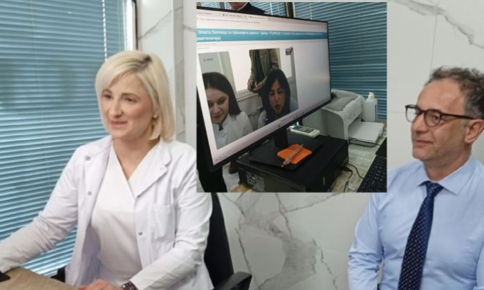 Министерот Азир Алиу во Дебар го означи почетокот на пилот-проектот за телемедицина во областа на дерматовенерологијата