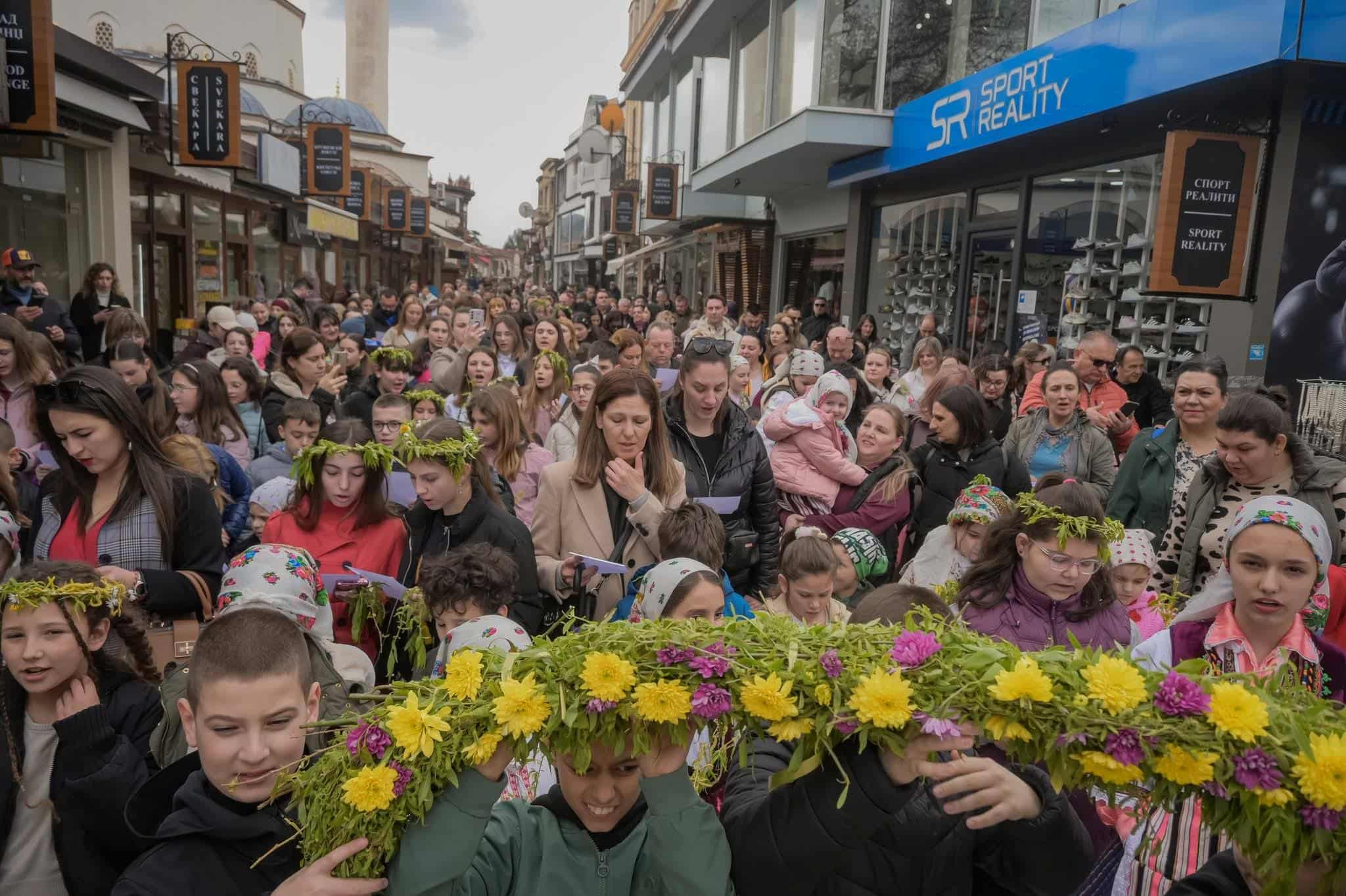 Лазареви поворки во неколку градови и населени места во Македонија