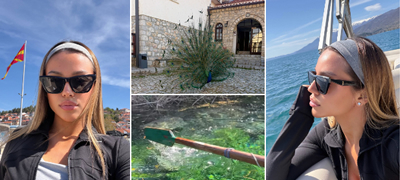 Бресквица го посети Охрид – Носи тренерка со обетки од 4.000€, плови со глисер по езерото