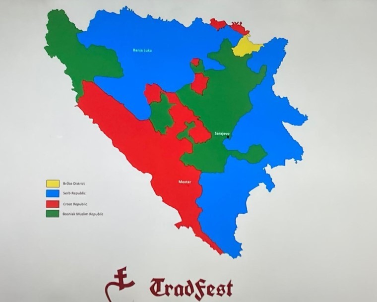 БиХ реагира со протестна нота: Во Загреб е покажана карта на која во состав на државата има и Република Хрватска