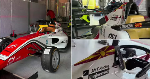 Македонското знаме ќе блесне во Формула 4: Тренески ја почнува сезоната на „Ред Бул Ринг“