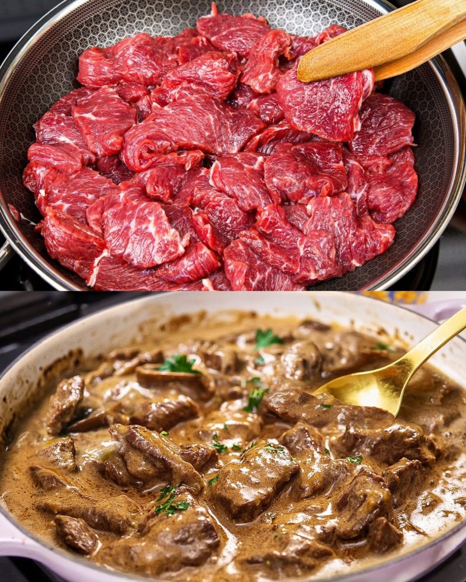 Највкусниот маџарски гулаш што го пробале сите – со кремаст сос, говедско месо и мирисни шампињони