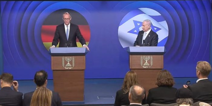 Мерц по телефон со Нетанјаху ја истакнал потребата од деескалација при што повикал на почеток на директни мировни преговори