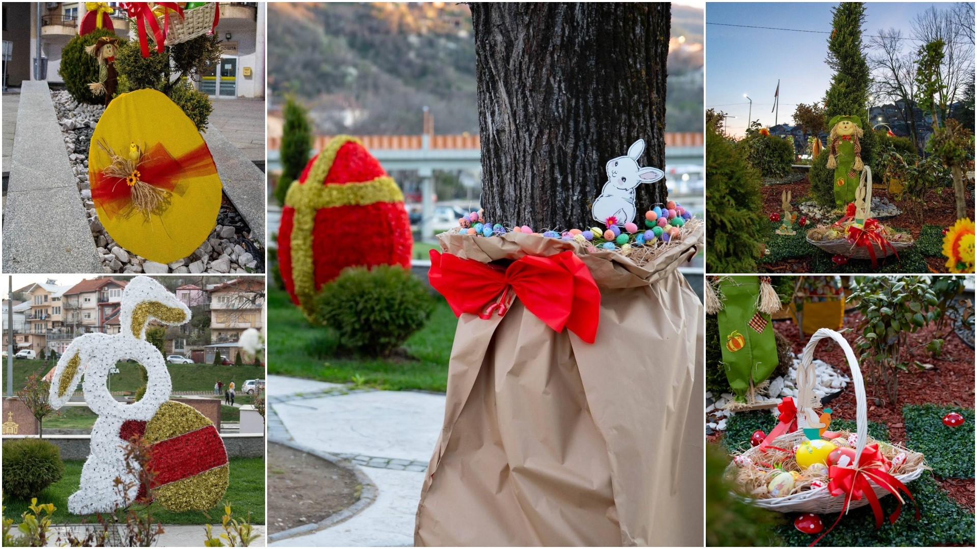Град во Македонија блесна во празничен дух: Раскошната велигденска декорација го привлече вниманието (ГАЛЕРИЈА)