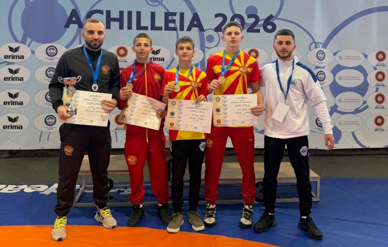 Пет медали и трето место во екипна конкуренција за борачите на „Ахилеија“ во Грција
