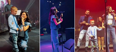 Цеца во Chanel комплет од 8.000€ на концерт - Го изнесе внукот на сцена, Мики Секуловски ѝ пее придружни вокали