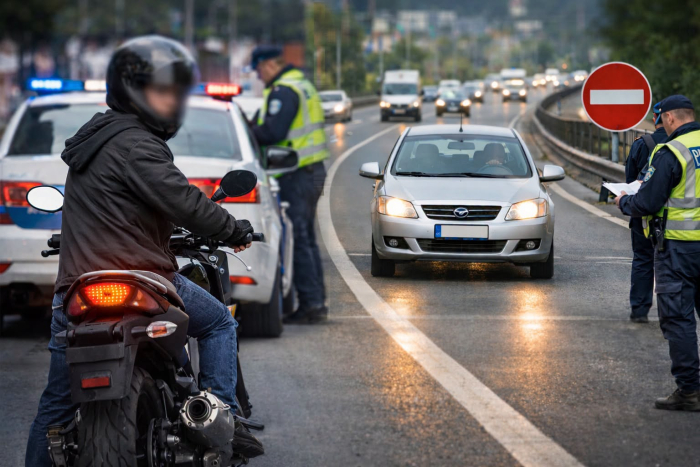 Уапсени 14 возачи за безобѕирно управување возило, осум возеле без дозвола, еден возел во спротивна насока