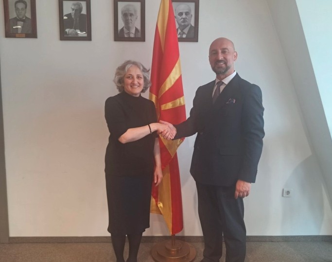 Средба на јавниот обвинител Савески со холандската амбасадорка Џанел