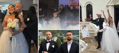 Се ожени јутјуберот Мандар во руфтоп ресторан во Скопје – саканата Дариа блеска, Стефан Лазаров му е кум