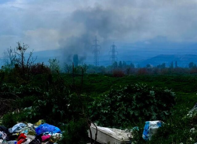 По седум месеци пауза, повторно гореше депонијата Вардариште