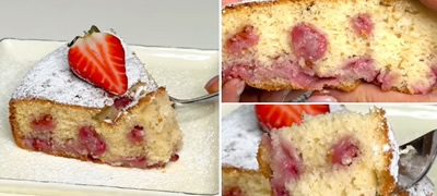 Рецепт за лесен и вкусен колач со јагоди, како кај баба на гости