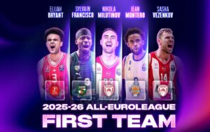 Евролигата ги избра најдобрите петорки за сезоната