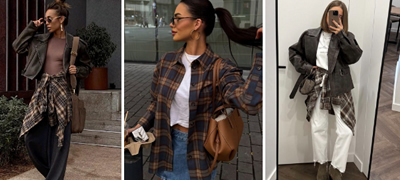 Карираните кошули се враќаат во мода – трендсетерките ги носат на необичен начин (фото)