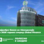 Комерцијална банка e прогласена за „Најдобра банка во Македонија за 2026“ од магазинот Global Finance по 15-ти јубилеен пат