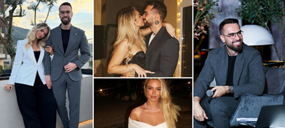 Марта, сопругата на Стефан Лазаров, прошета со трудничкото стомаче на загревањето за Lazarov Awards