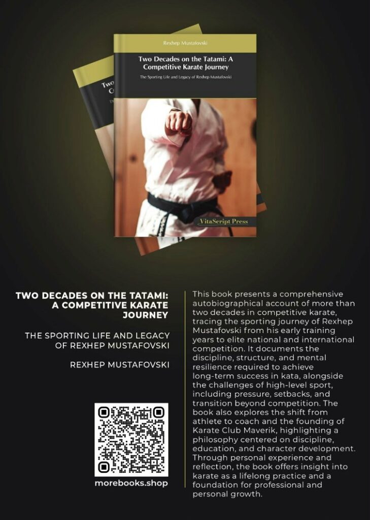 Реџеп Мустафовски со нова книга: „Two Decades on the Tatami: A Competitive Karate Journey“ 
