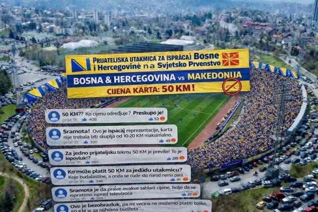 Босанците одредија скапи карти за мечот со Македонија – навивачите бесни!
