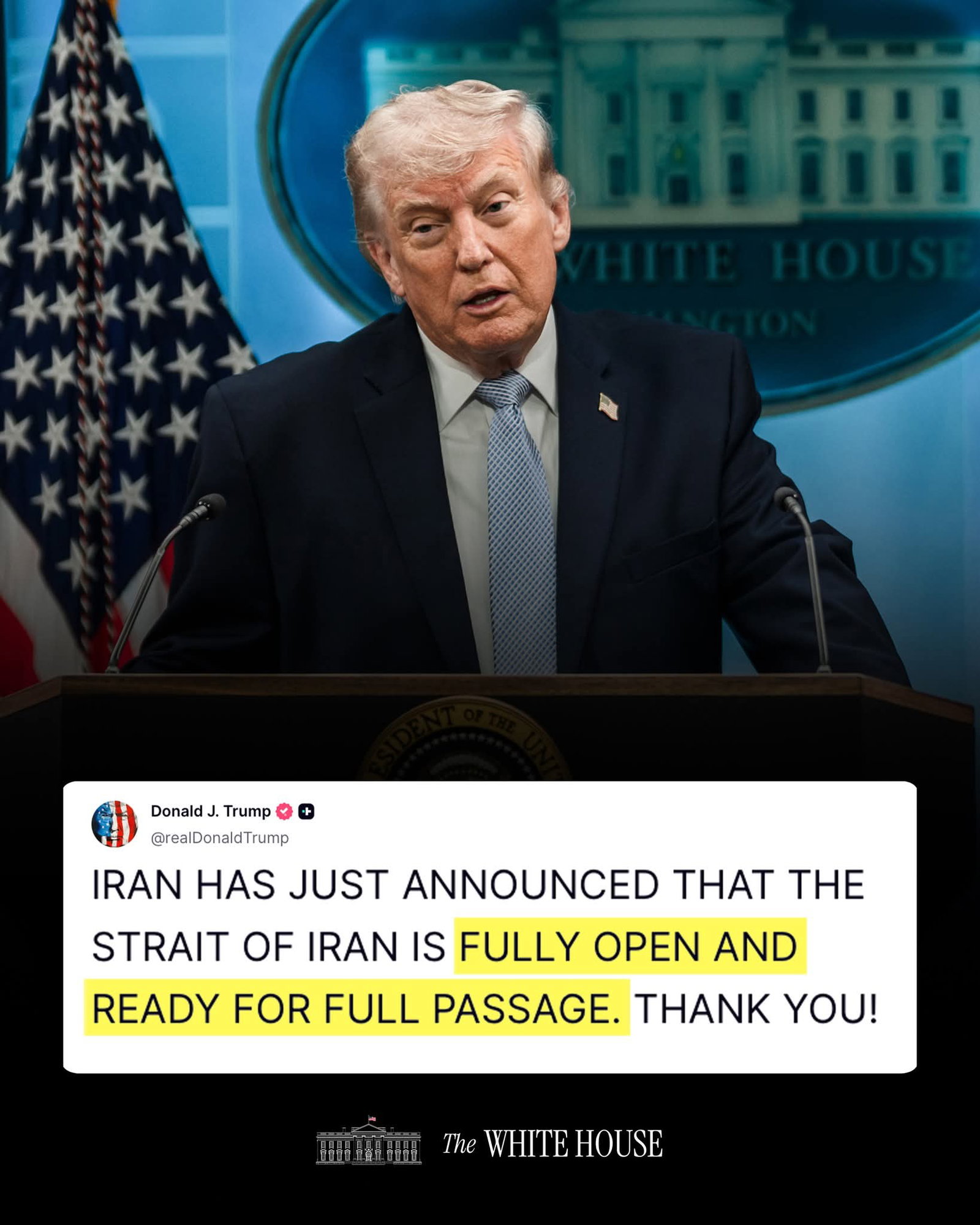 Трамп потврди: Ормускиот Теснец е целосно отворен за пловидба