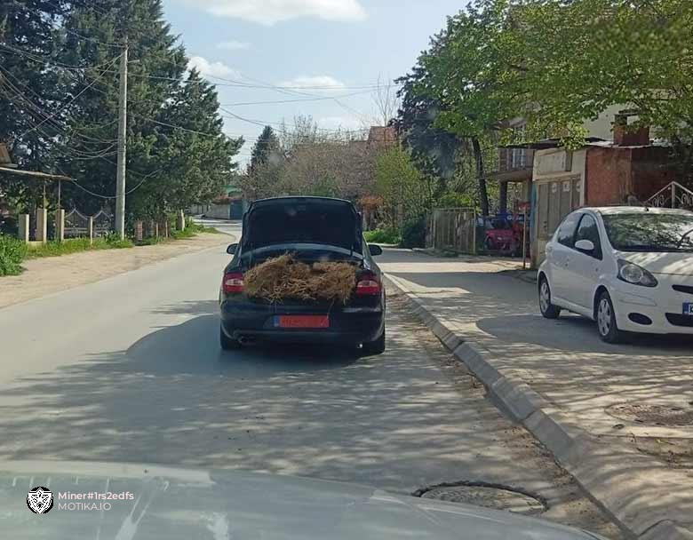 Службен автомобил за релокација на службено сено