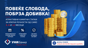 УНИБанка со промотивни каматни стапки за штедење во евра