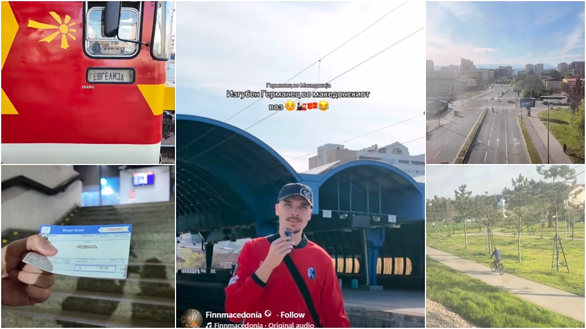 „Очекував 10 минути, патував 40, со велосипед побрзо се стигнува“: Германецот Фин за патувањето со воз од Железничка до Драчево (ВИДЕО)