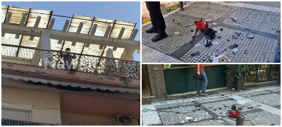 5-годишно дете фрлало предмети од балкон во Солун, мајка му го оставила само во станот - јавноста ја критикува (видео)