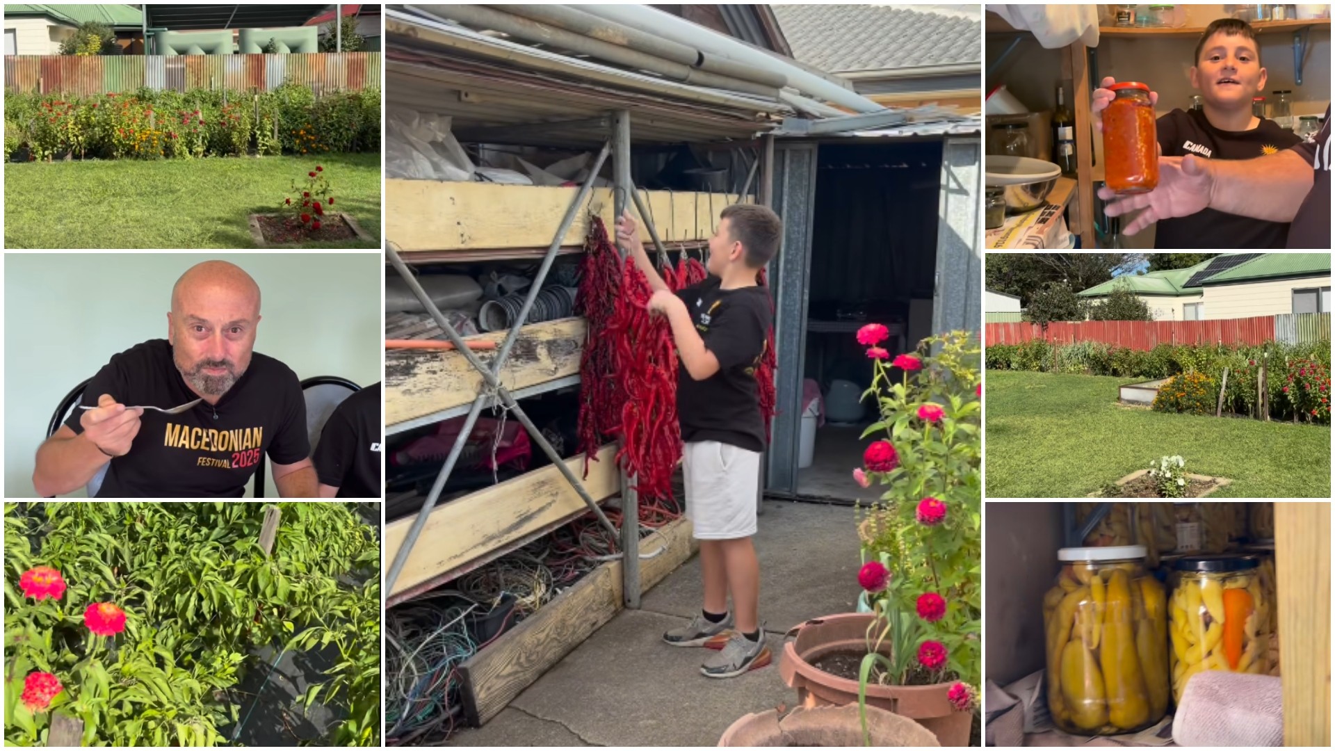 Македонци среде Австралија не се откажуваат од домашните пиперки и домати: Имаат двор како мала Македонија (ВИДЕО)
