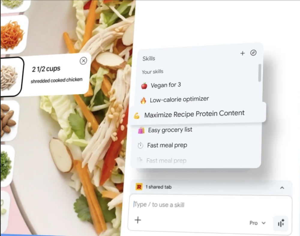 Google овозможува AI работни текови во Chrome преку новата функција Skills