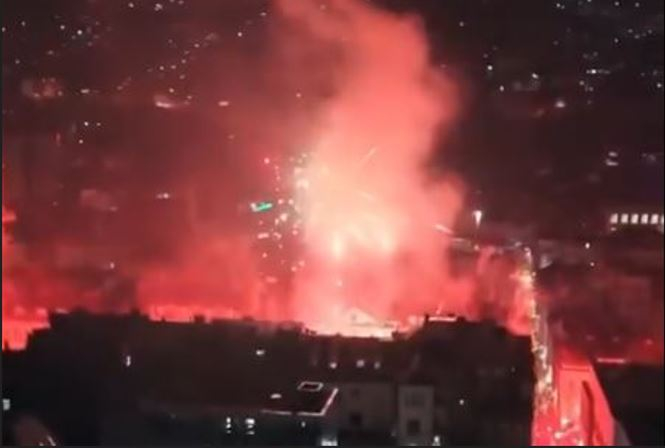 Лудница во Сараево, 100.000 луѓе излегоа да слават