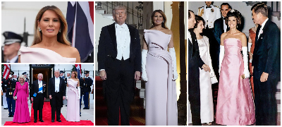 Меланија Трамп ги засени сите на раскошната вечера со кралот и кралицата во Белата куќа – ја споредуваат со Џеки Кенеди (фото)