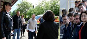 Амбасадорката на Словачка заедно со претседателката на ФУСМ, Мицковска го следеа натпреварот меѓу Македонија и Словчка