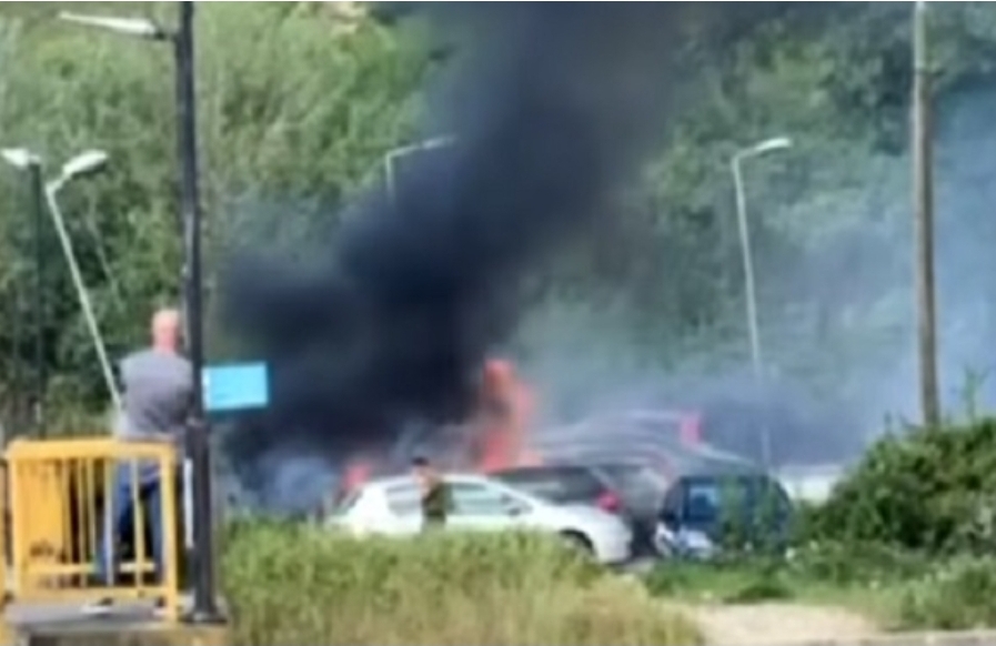 (ВИДЕО) Пожар под скопското Кале, Армијата и пожарникарите го изгаснале и спречиле понатамошно ширење