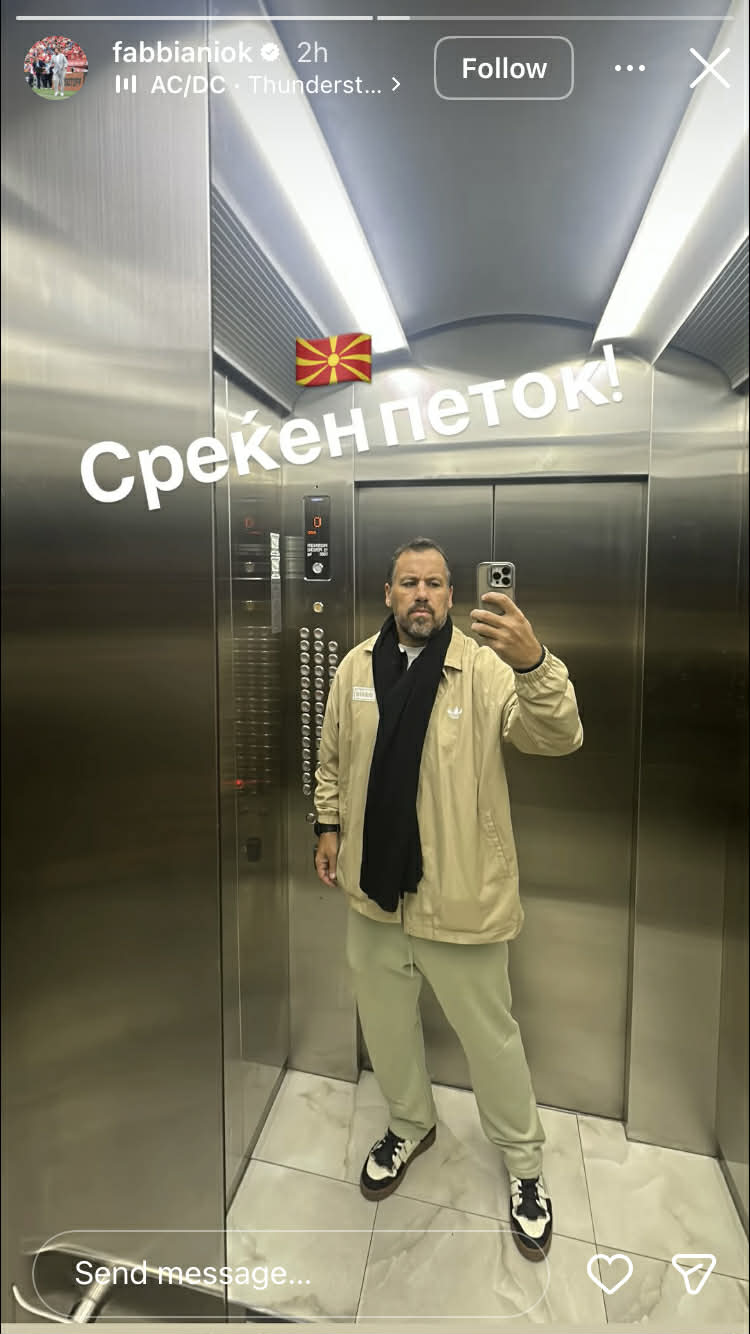 Фабијани почна да учи македонски јазик