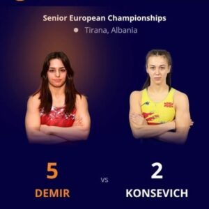 Вероника Консевич е петта на Европското првенство за сениори воТирана